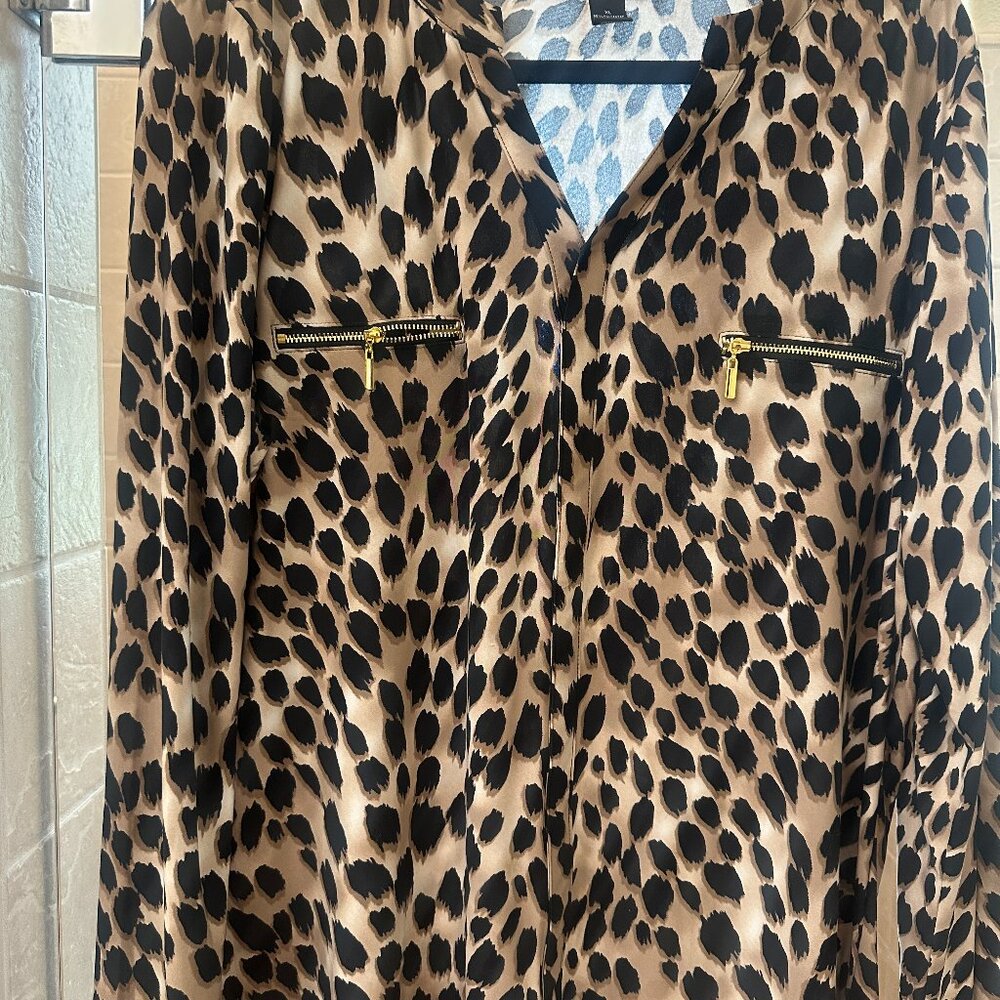 INC women's top with zipper pockets